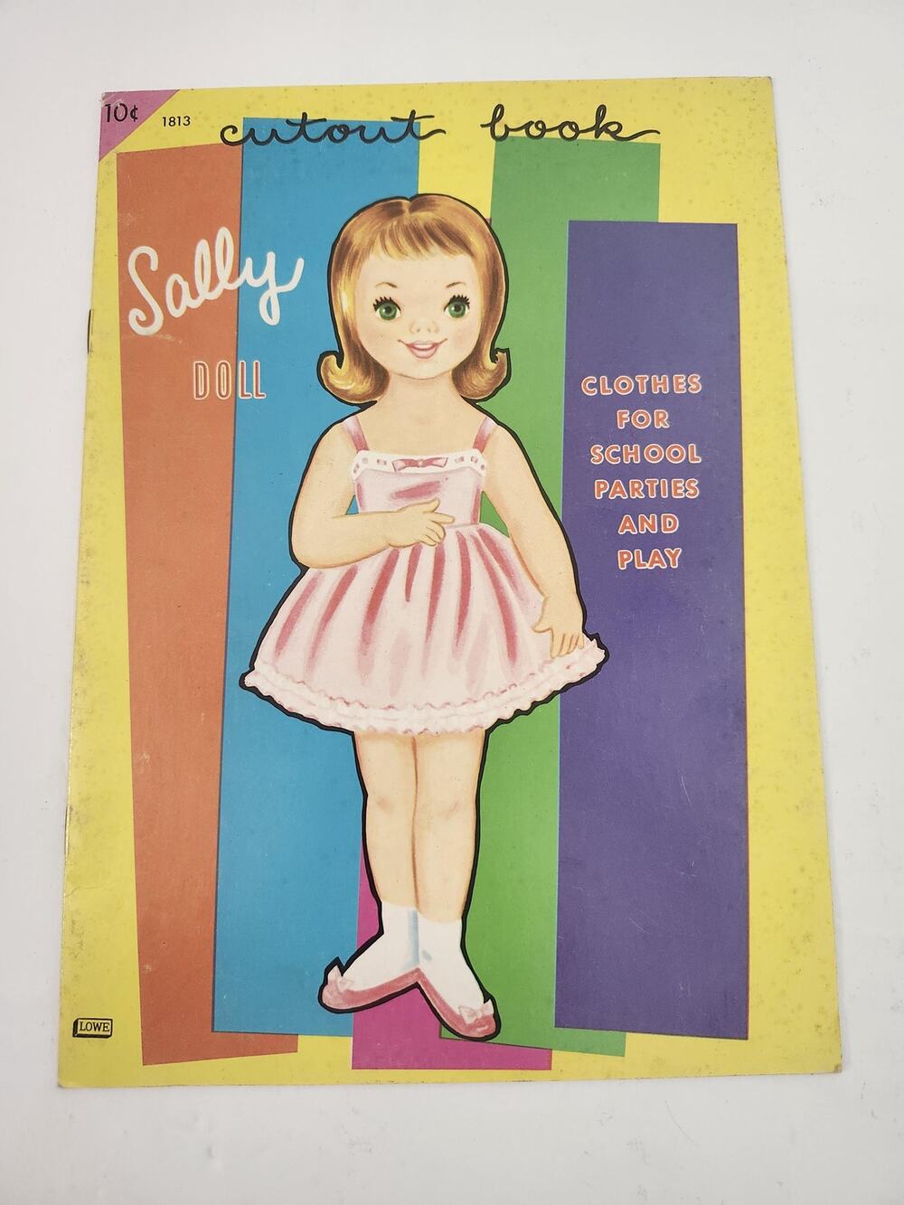 Vintage Sally Doll Cutout Book Retro Mid-Century Lowe Paper Doll Uncut